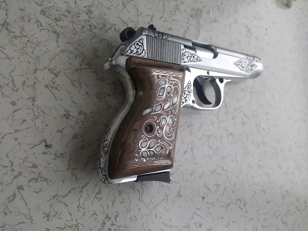 Özel Yapım Gümüş Kaplama Browning - 1