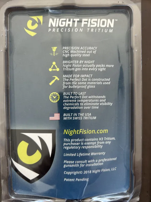 Sifir Kutusunda Nightfision Marka Sig Sauer 9Mm Ve Tüm P Seri̇si̇ İçi̇n Tritium Gez Arpacik Seti̇