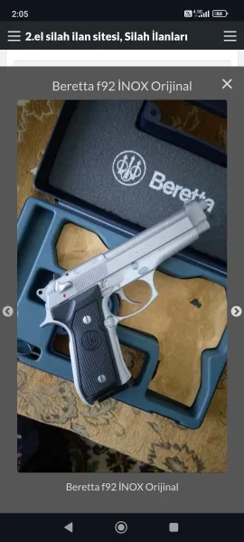 Beretta F92 İnox Orijinal