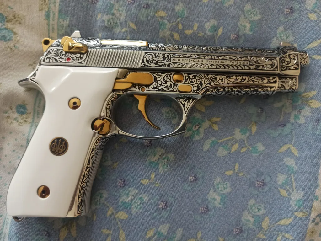 Koleksiyonluk El Işleme Gravür Sanatı Beretta - 3