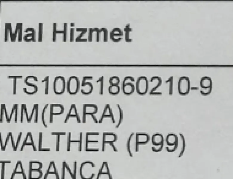 Mke Den Alınma Walther P99