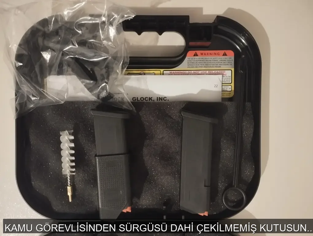 KAMU GÖREVLİSİNDEN SÜRGÜSÜ DAHİ ÇEKİLMEMİŞ KUTUSUNDA GLOCK 19 GEN 5 - 4