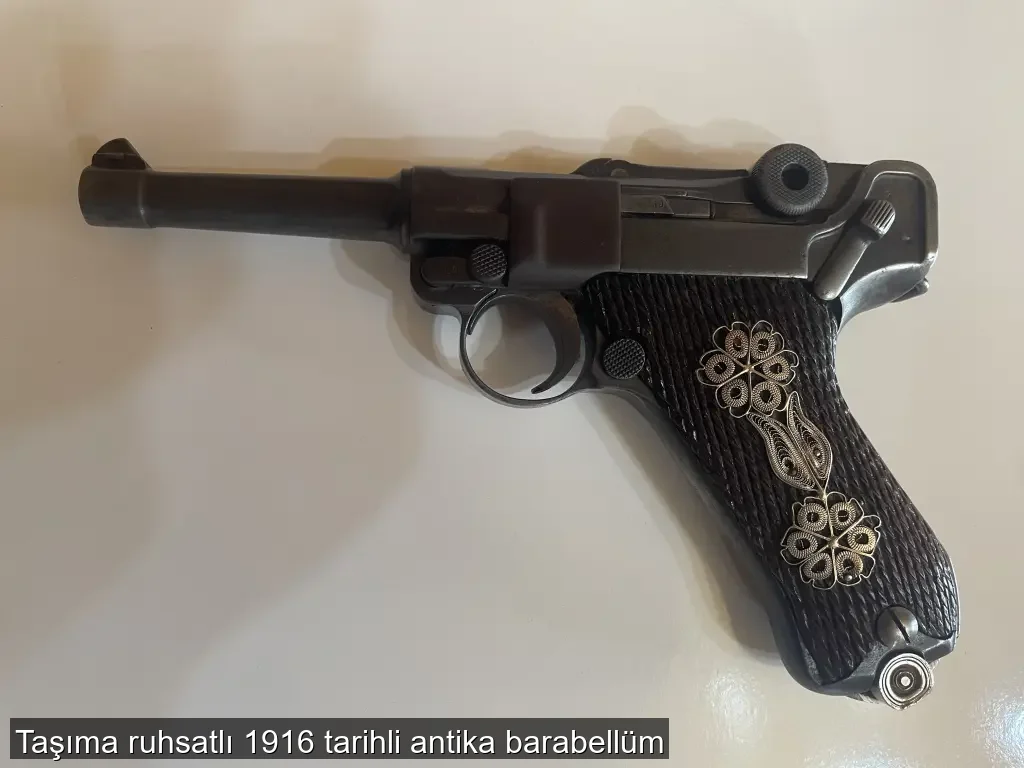 Taşıma ruhsatlı 1916 tarihli antika barabellüm - 3