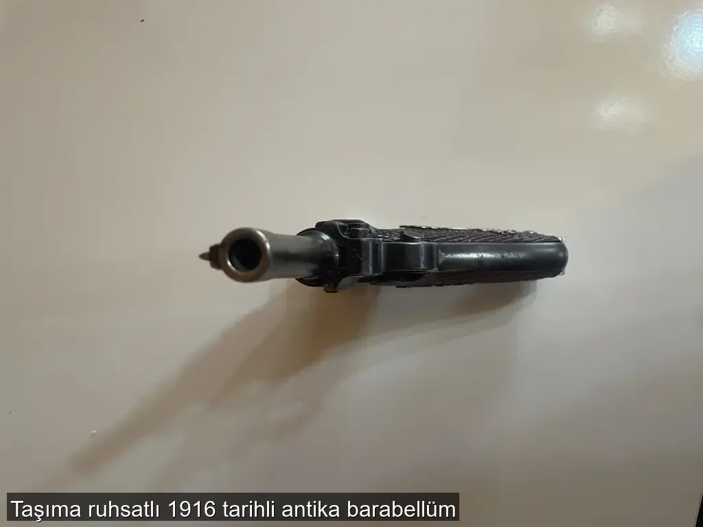 Taşıma ruhsatlı 1916 tarihli antika barabellüm - 5