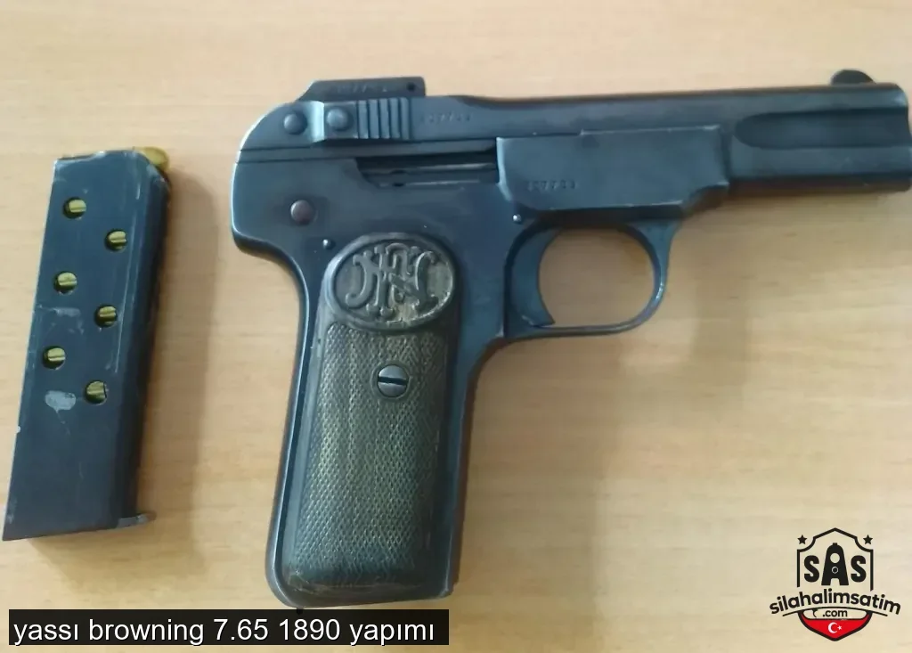 yassı browning 7.65 1890 yapımı  - 1