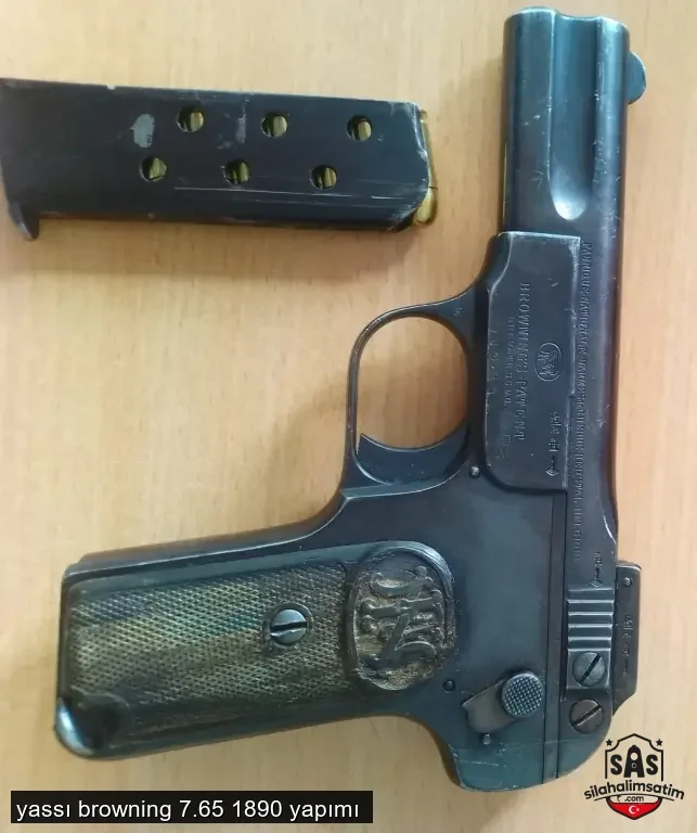 yassı browning 7.65 1890 yapımı  - 2