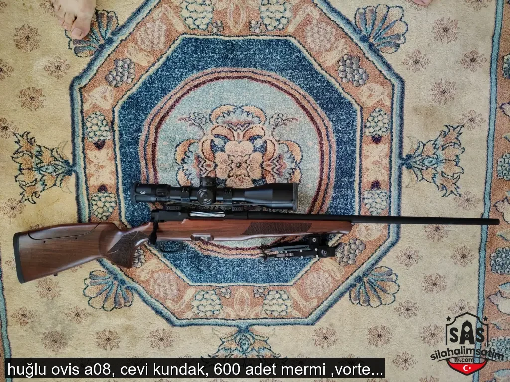 huğlu ovis a08, cevi kundak, 600 adet mermi ,vortex dürbünü,ayaklık ile beraber yivli tüfek - 2