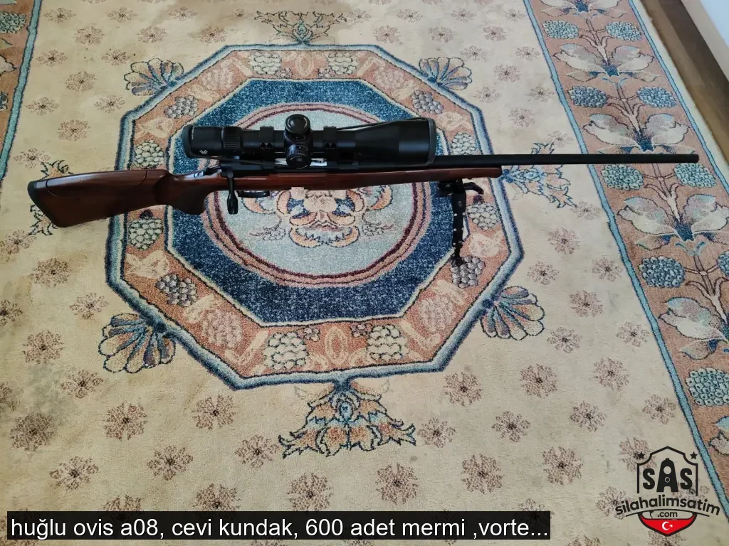 huğlu ovis a08, cevi kundak, 600 adet mermi ,vortex dürbünü,ayaklık ile beraber yivli tüfek - 4
