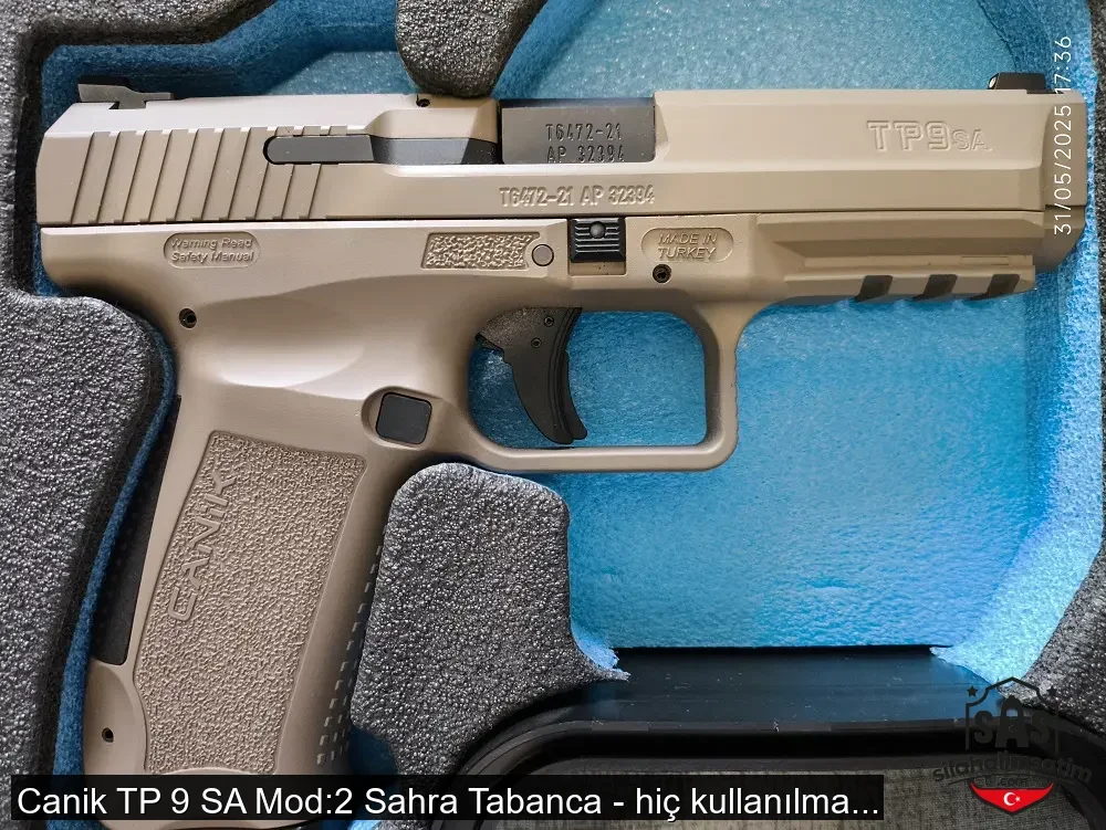 Canik TP 9 SA Mod:2 Sahra Tabanca - hiç kullanılmamış - 2