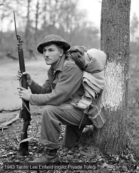 1943 Tarihli Lee Enfield İngiliz Piyade Tüfeği - 4