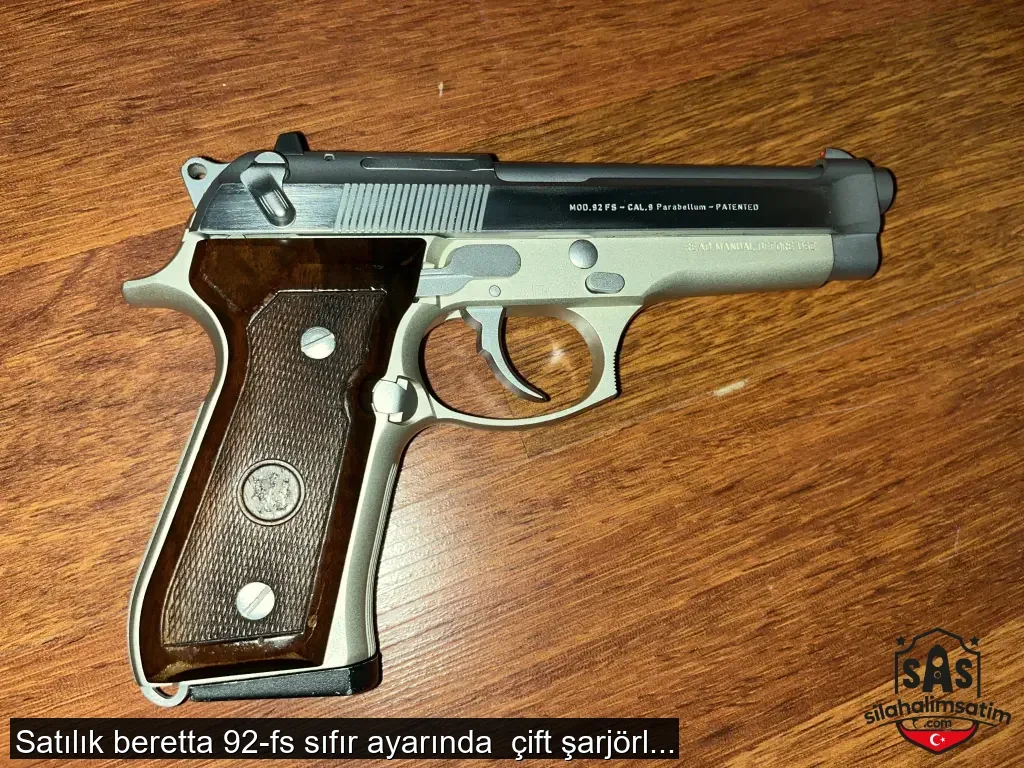 Satılık beretta 92-fs sıfır ayarında  çift şarjörlü taşıma ruhsatlı