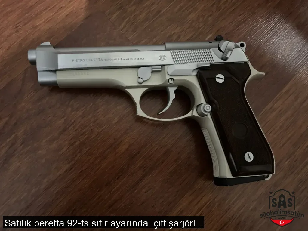 Satılık beretta 92-fs sıfır ayarında  çift şarjörlü taşıma ruhsatlı - 2