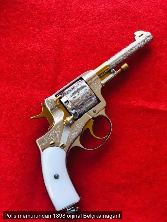 Polis memurundan 1898 orjinal Belçika nagant - 5