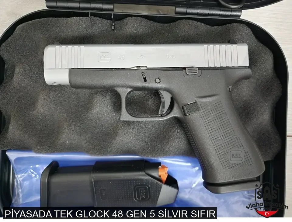 PİYASADA TEK GLOCK 48 GEN 5 SİLVIR SIFIR - 1