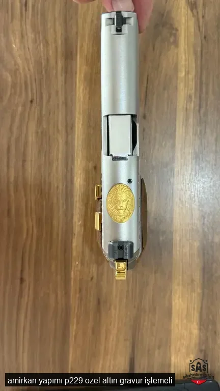 amirkan yapımı p229 özel altın gravür işlemeli - 5