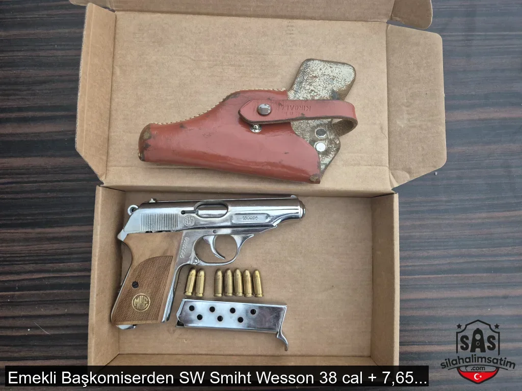 Emekli Başkomiserden SW Smiht Wesson 38 cal + 7,65 Kırıkkale tabanca  - 9
