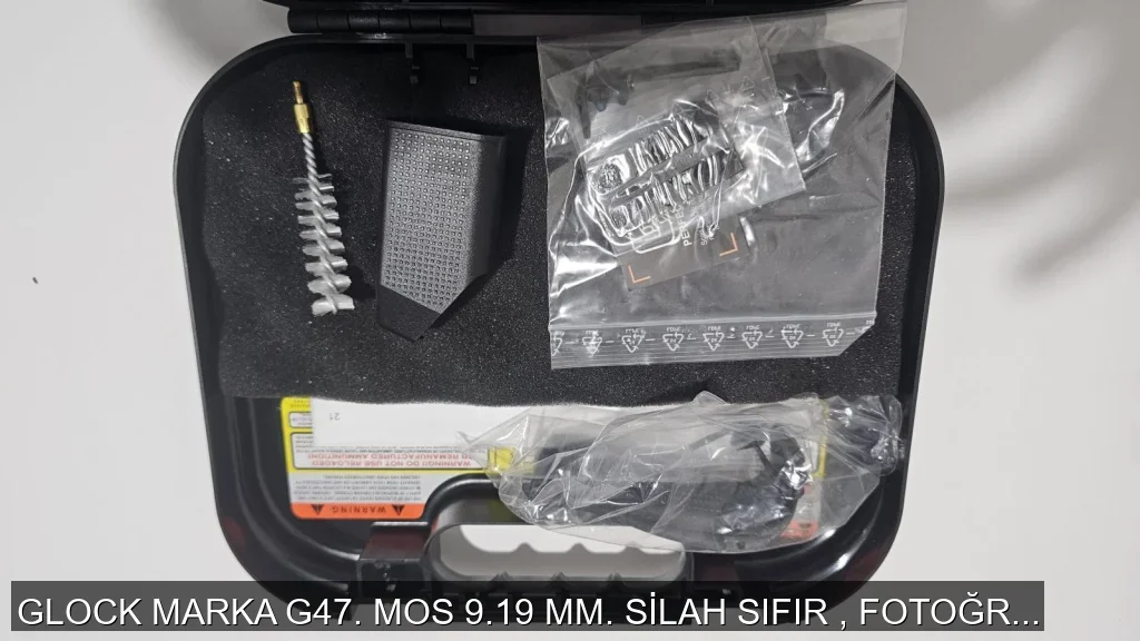 GLOCK MARKA G47. MOS 9.19 MM. SİLAH SIFIR , FOTOĞRAF ÇEKMEK İÇİN  ÇANTAYI AÇTIM .HİÇ KULLANILMADI. - 1