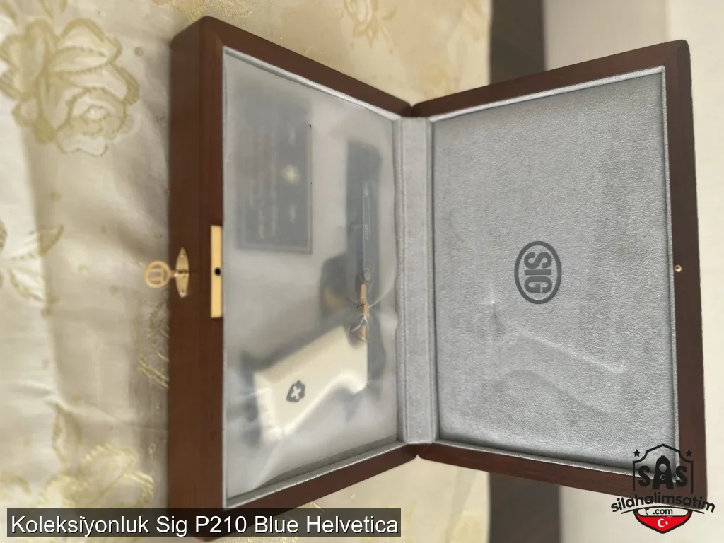 Koleksi̇yonluk Sig P210 Blue Helvetica - 3
