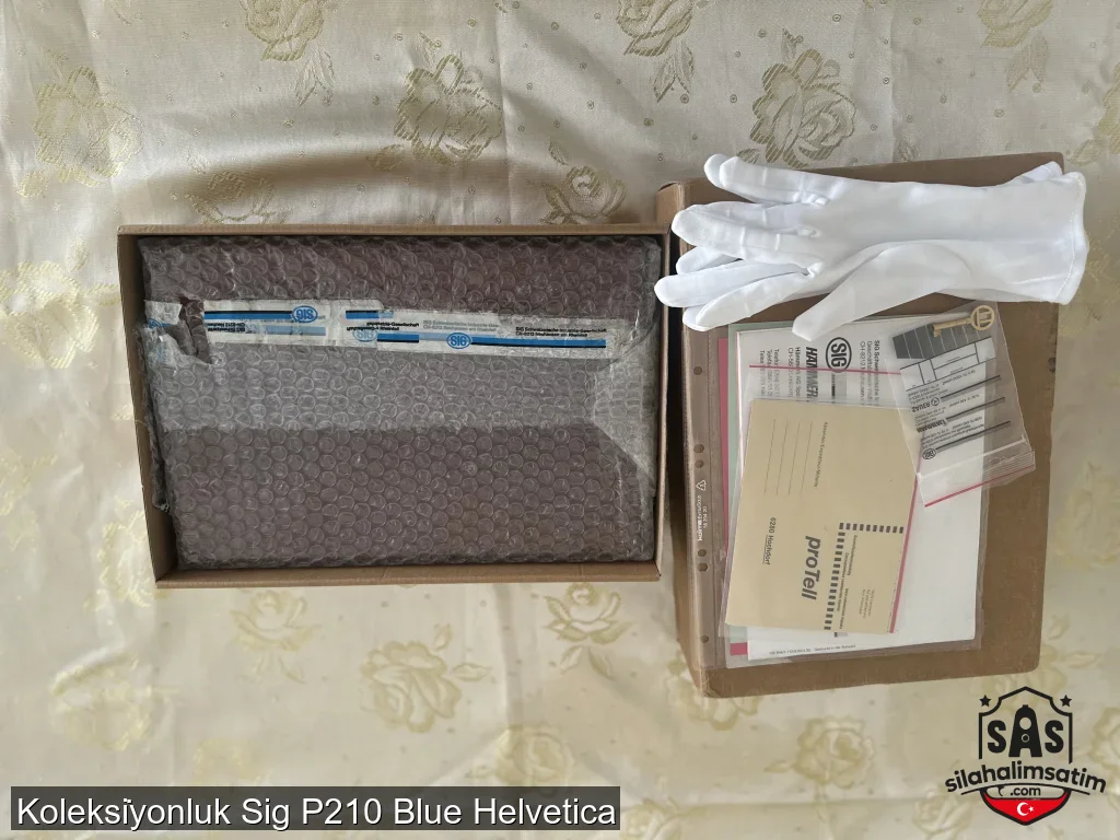 Koleksi̇yonluk Sig P210 Blue Helvetica - 4