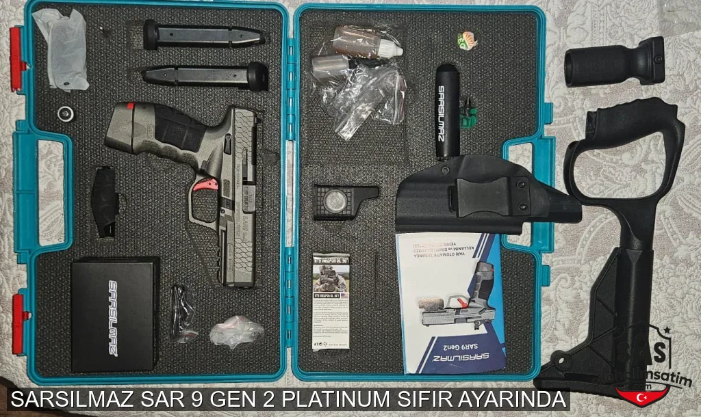 SARSILMAZ SAR 9 GEN 2 PLATINUM SIFIR AYARINDA - 4
