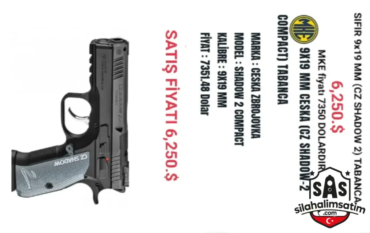SIFIR 9x19 MM (CZ SHADOW 2) TABANCA