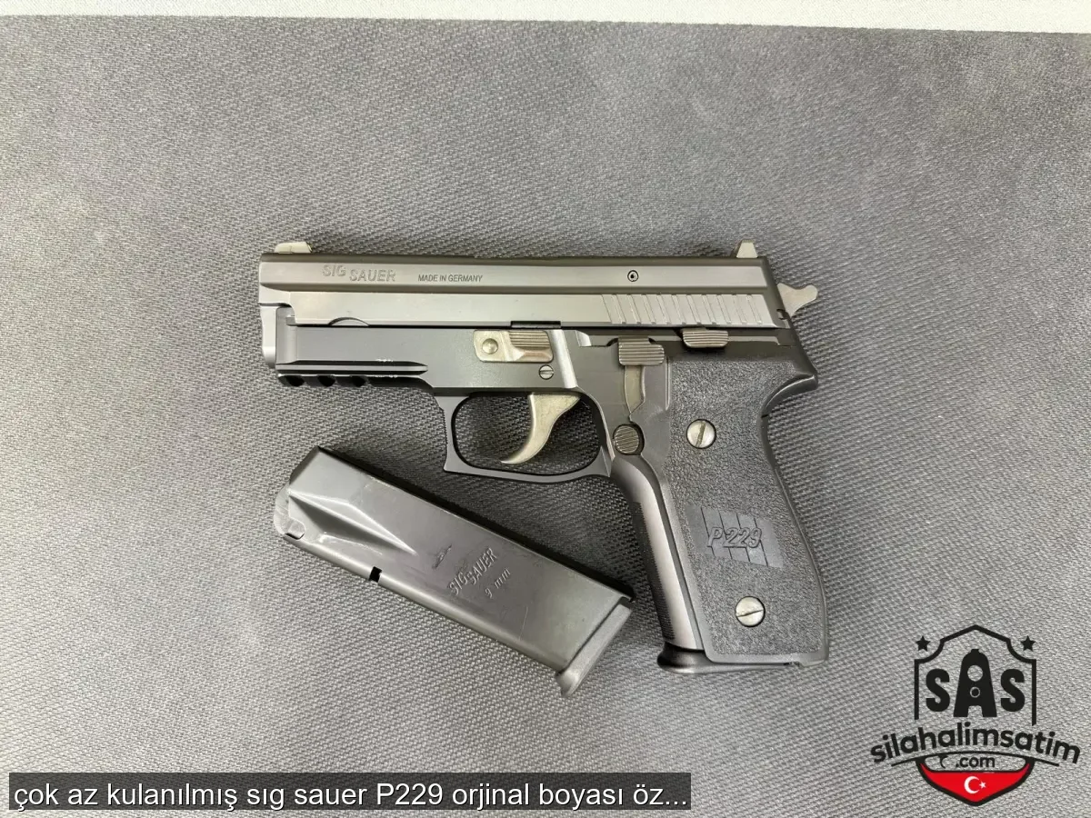 çok az kulanılmış sıg sauer P229 orjinal boyası özel kilitli kutu ve yedek şarjörü mevcut lütfen evrakları hazır olanlar arasın - 5