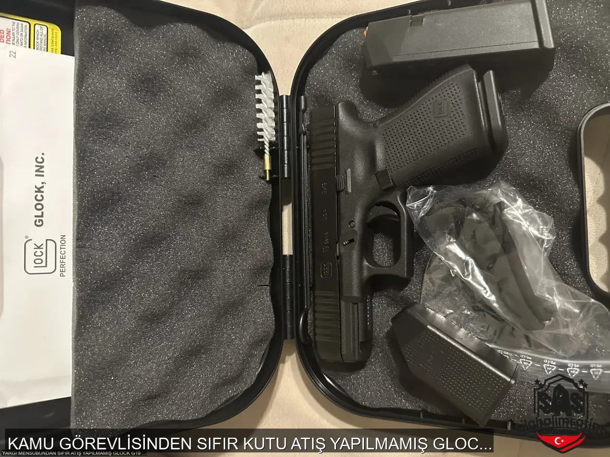 KAMU GÖREVLİSİNDEN SIFIR KUTU ATIŞ YAPILMAMIŞ GLOCK G19 GEN5