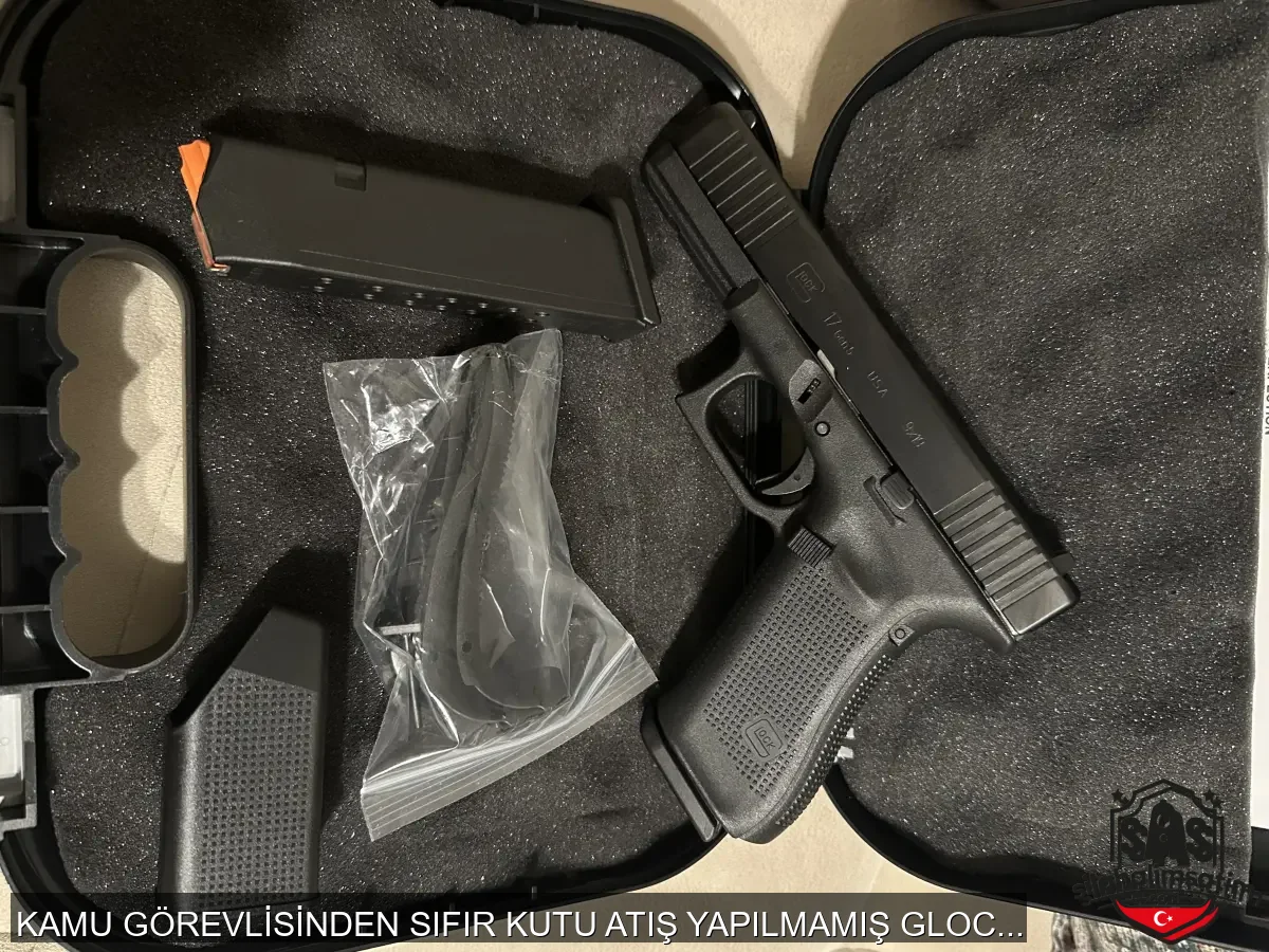 KAMU GÖREVLİSİNDEN SIFIR KUTU ATIŞ YAPILMAMIŞ GLOCK G17 GEN5