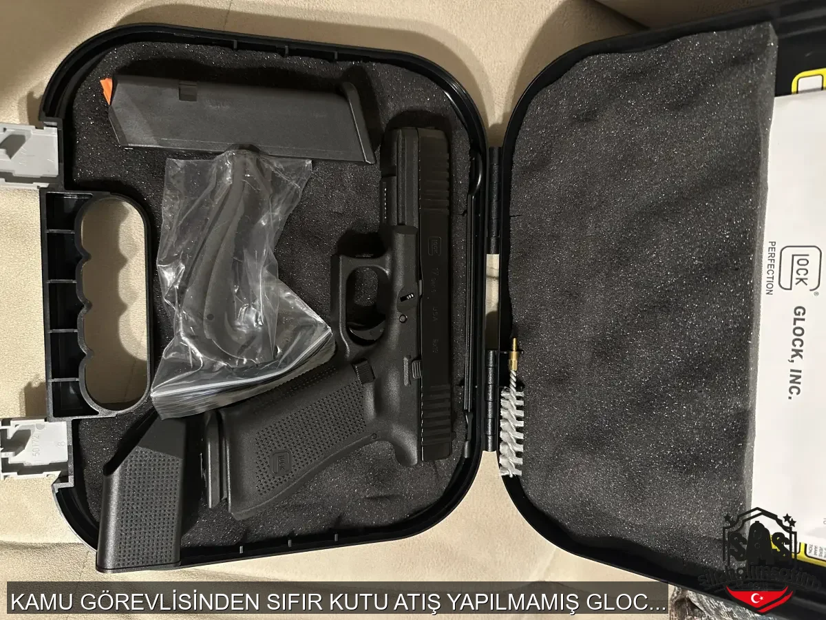 KAMU GÖREVLİSİNDEN SIFIR KUTU ATIŞ YAPILMAMIŞ GLOCK G17 GEN5 - 2