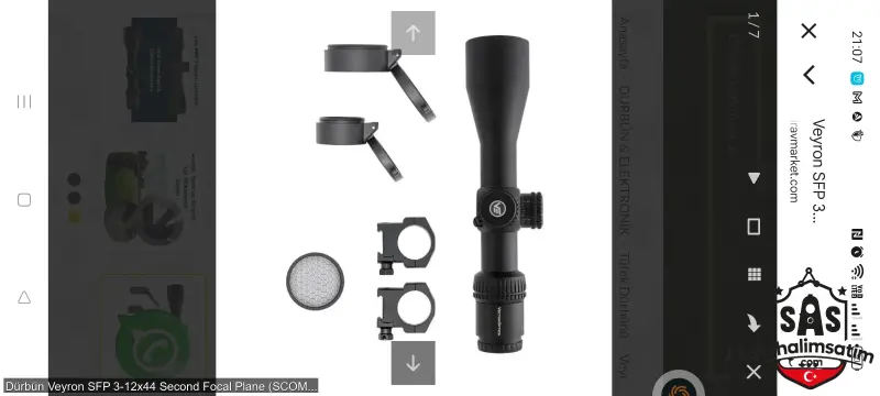 Dürbün Veyron SFP 3-12x44 Second Focal Plane (SCOM-24)