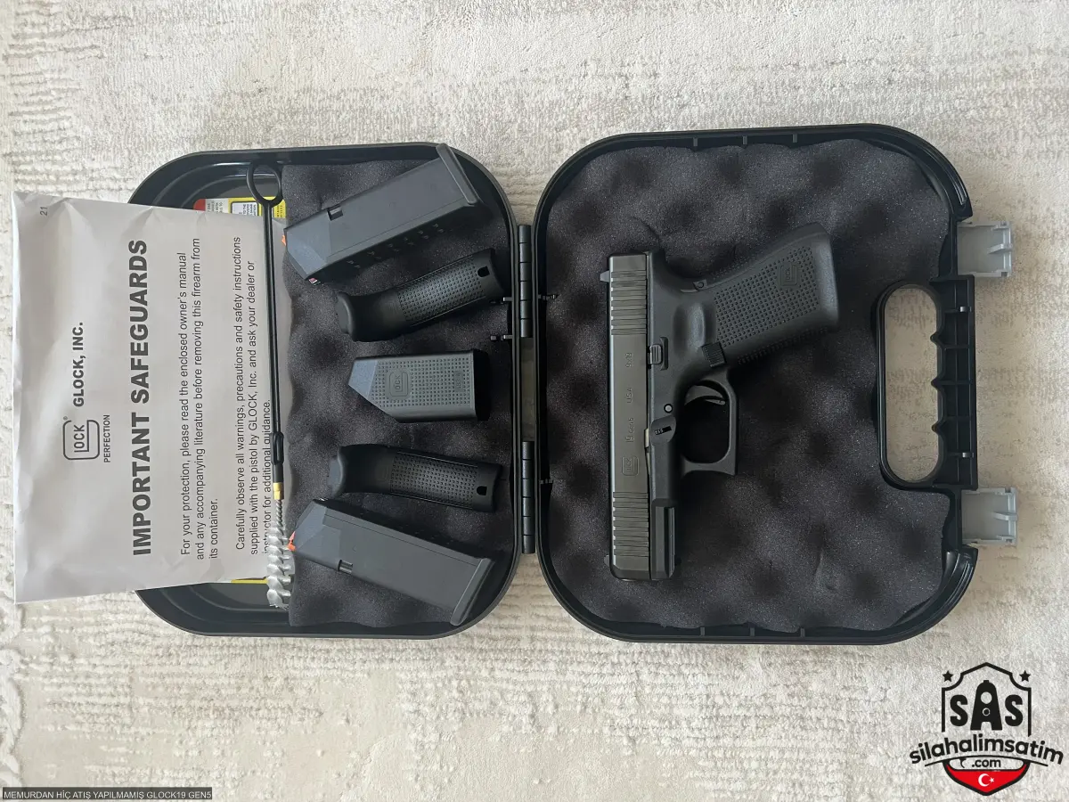 MEMURDAN HİÇ ATIŞ YAPILMAMIŞ GLOCK19 GEN5