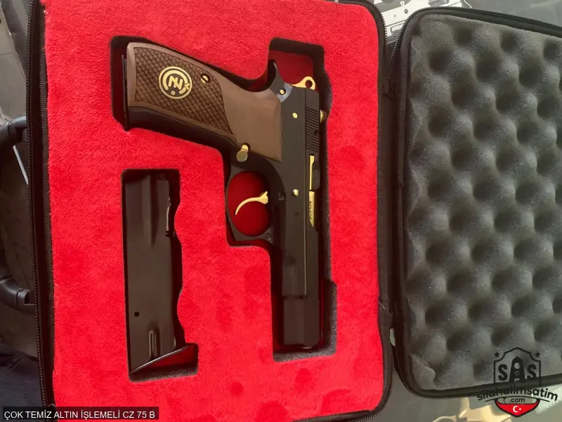 ÇOK TEMİZ ALTIN İŞLEMELİ CZ 75 B TEKLİFLERE AÇIK