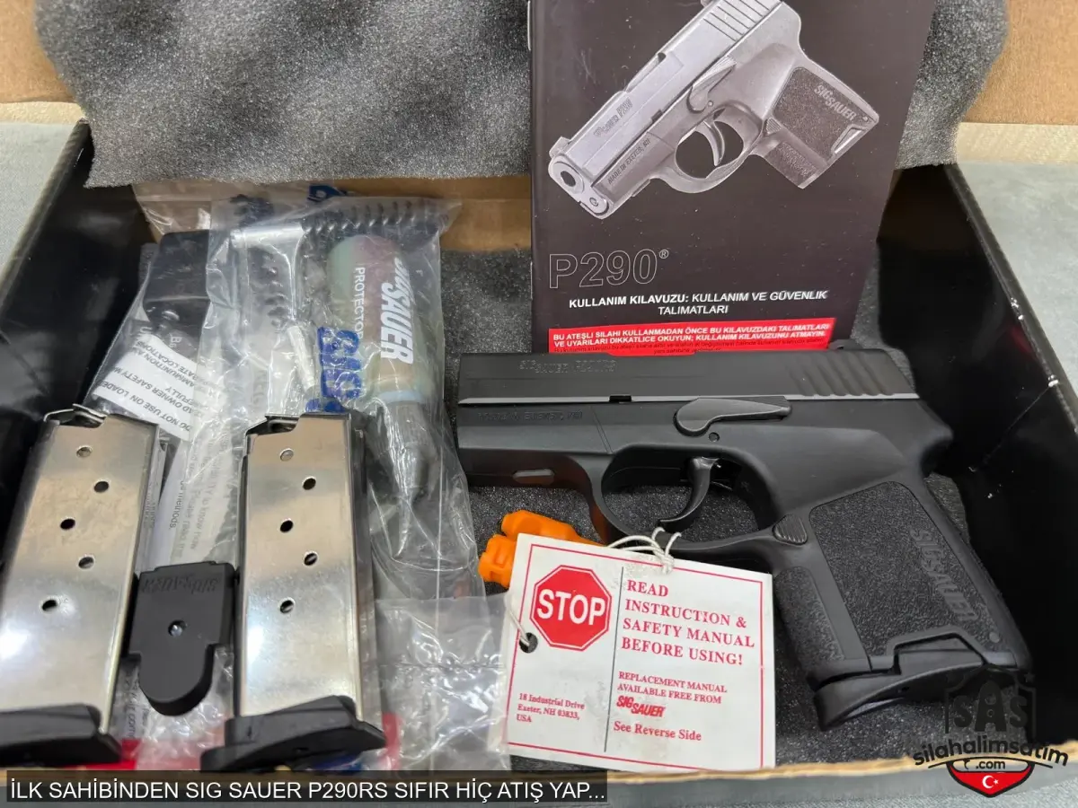 İLK SAHİBİNDEN SIG SAUER P290RS SIFIR HİÇ ATIŞ YAPILMADI TÜRKİYEDE NADİR BULUNAN MODELDİR - 1
