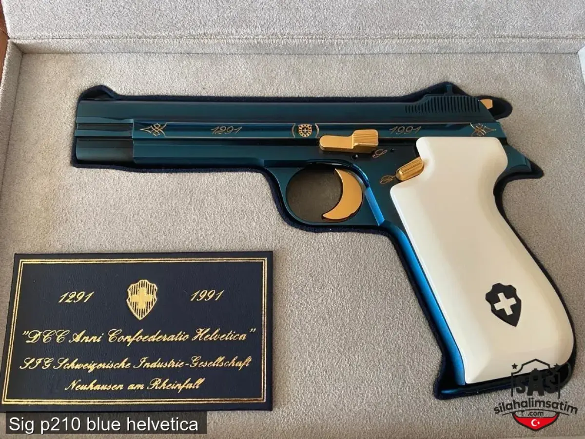 Sig p210 blue helvetica  - 2