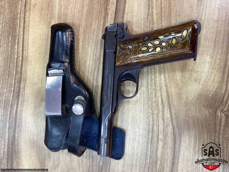 TC. Ordu Subayı 7.65 mm Browning FN 1922 İşlem Görmemiş Orijinal