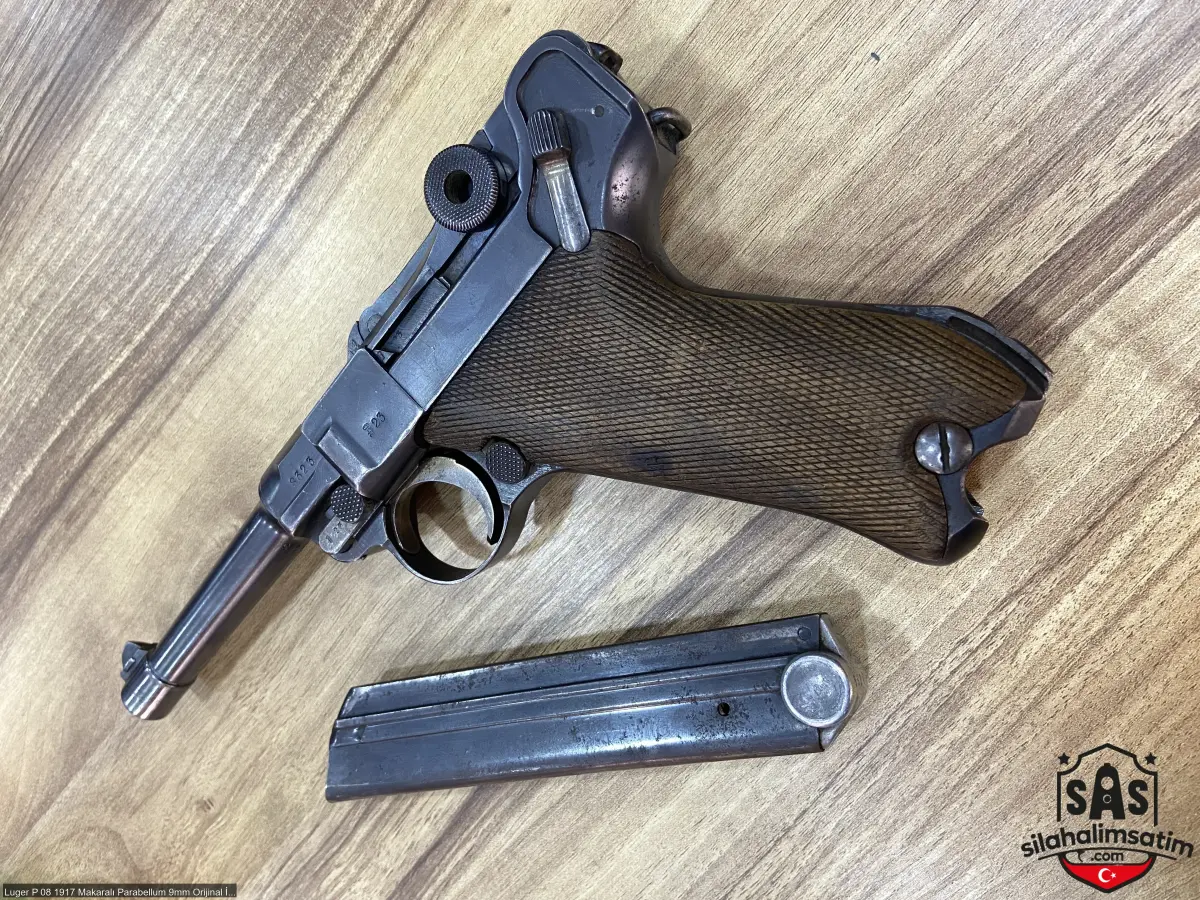 Luger P 08 1917 Makaralı Parabellum 9mm Orijinal İşlemsiz - 3