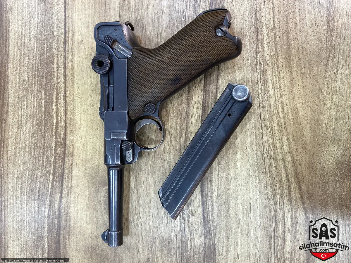 Luger P 08 1917 Makaralı Parabellum 9mm Orijinal İşlemsiz - 4