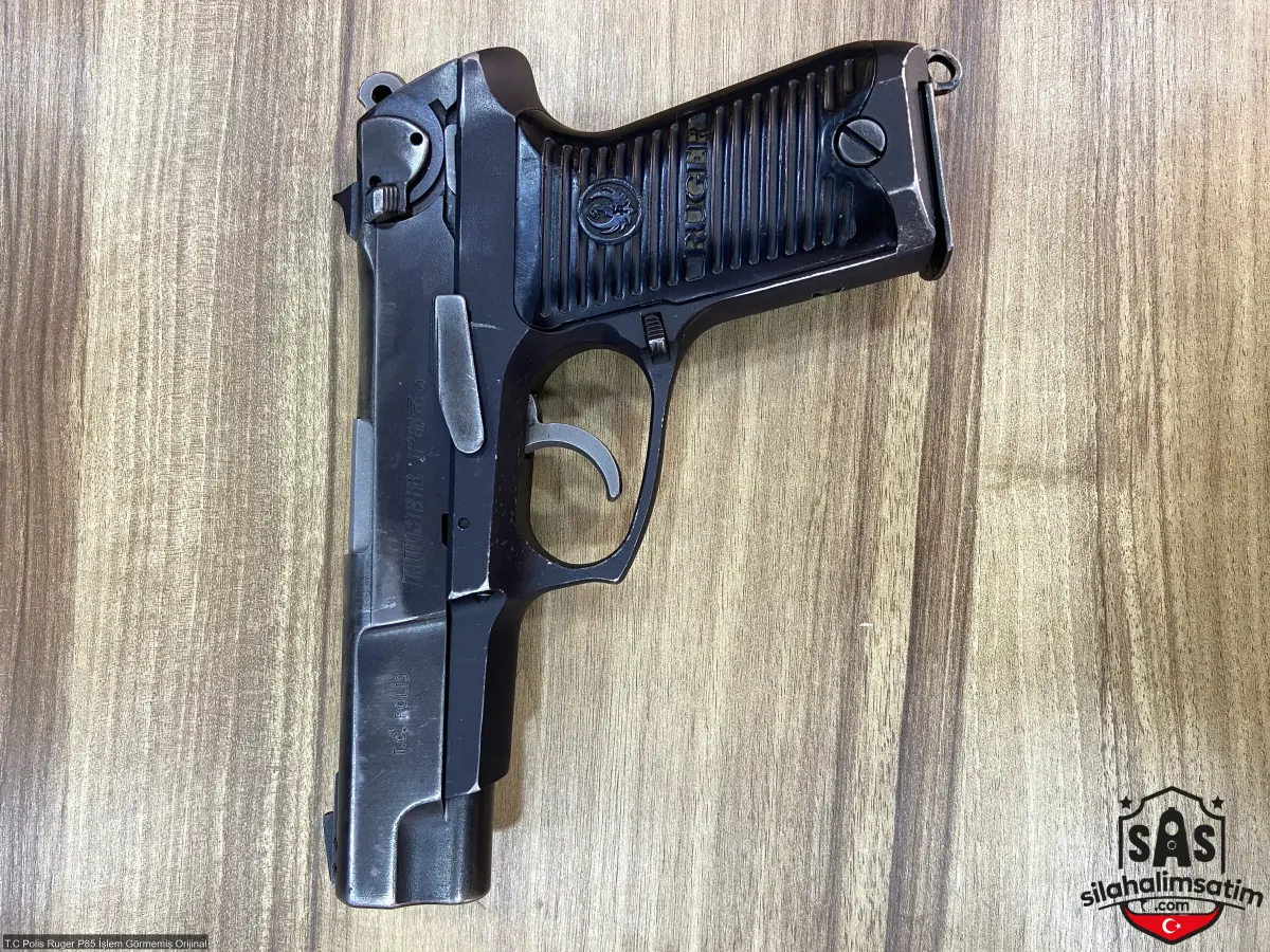 T.C Polis Ruger P85 İşlem Görmemiş Orijinal - 1