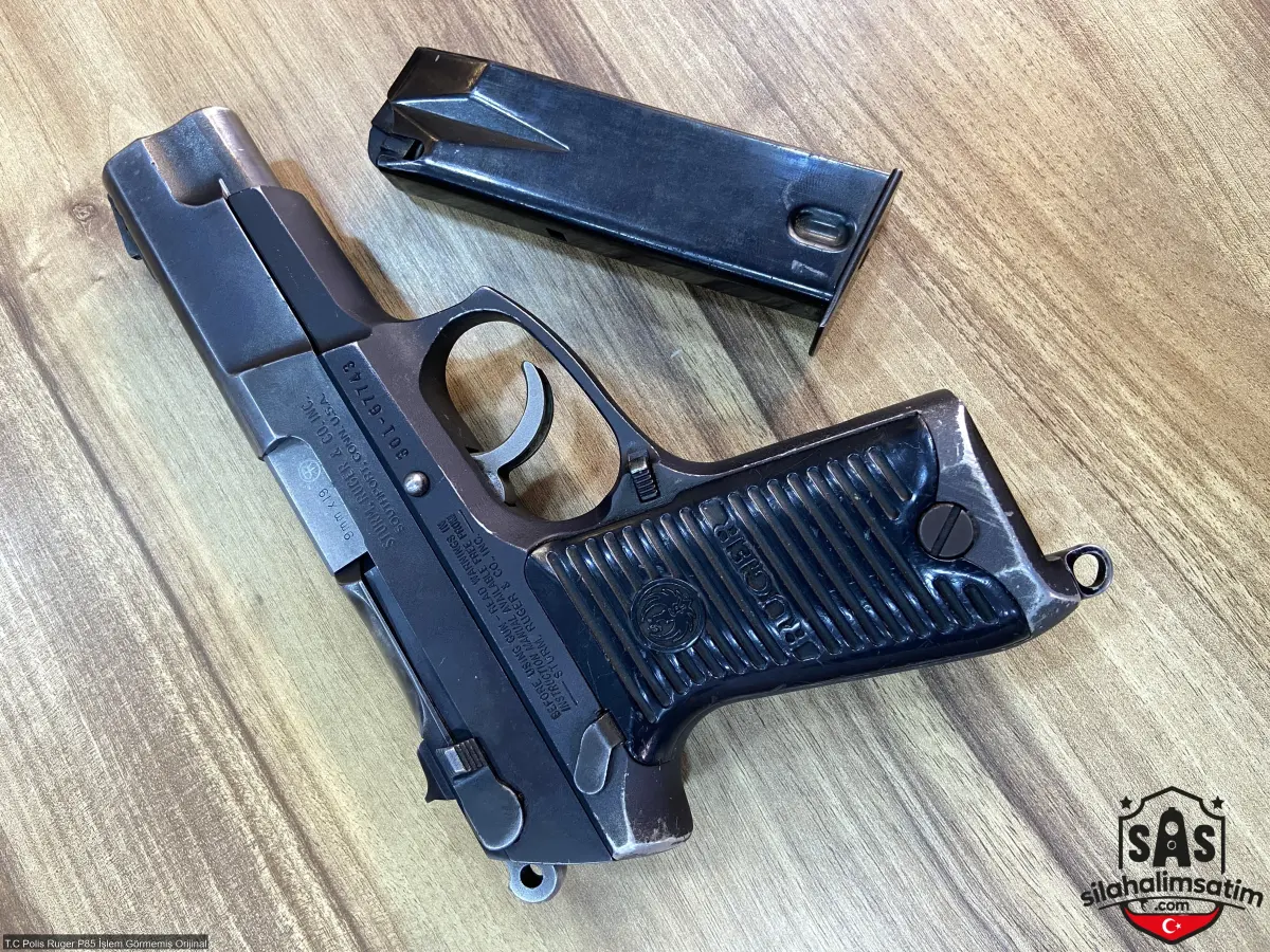 T.C Polis Ruger P85 İşlem Görmemiş Orijinal - 3