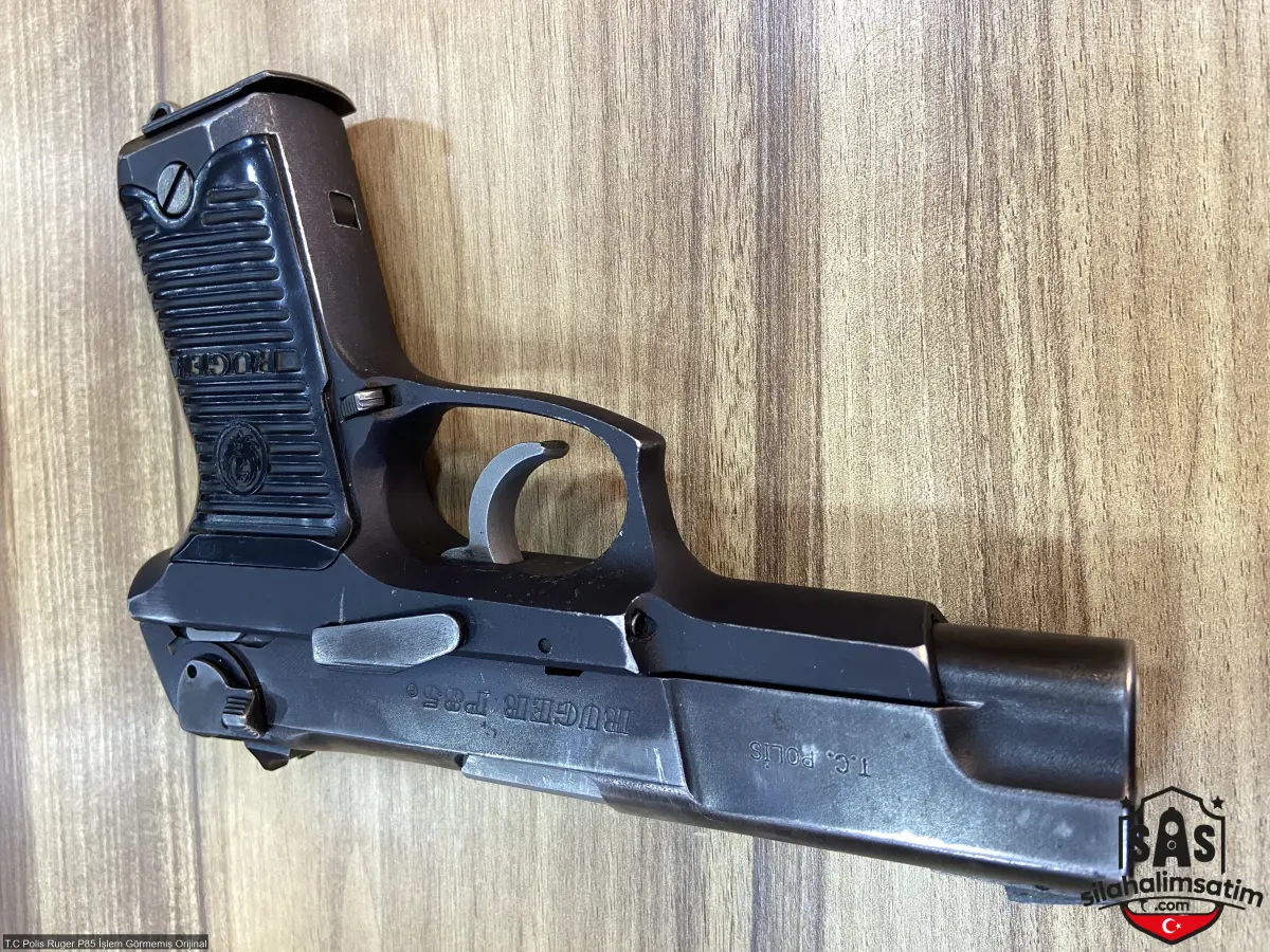 T.C Polis Ruger P85 İşlem Görmemiş Orijinal - 4